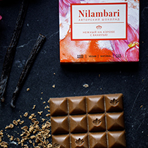 Шоколад нежный "Кэроб с ванилью" Nilambari | интернет-магазин натуральных товаров 4fresh.ru - фото 4