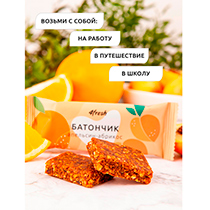 Батончик фруктовый "Апельсин-Абрикос", 8 шт 4fresh FOOD | интернет-магазин натуральных товаров 4fresh.ru - фото 3