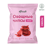 Чипсы овощные "Свёкла" 4fresh FOOD | интернет-магазин натуральных товаров 4fresh.ru - фото 1