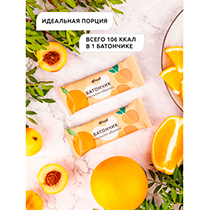 Батончик фруктовый "Апельсин-Абрикос", 8 шт 4fresh FOOD | интернет-магазин натуральных товаров 4fresh.ru - фото 2