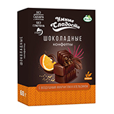 Конфеты шоколадные с воздушным амарантом и апельсином Умные сладости | интернет-магазин натуральных товаров 4fresh.ru - фото 1