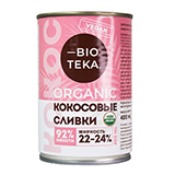 Кокосовые сливки 22-24% жирности Bioteka | интернет-магазин натуральных товаров 4fresh.ru - фото 1